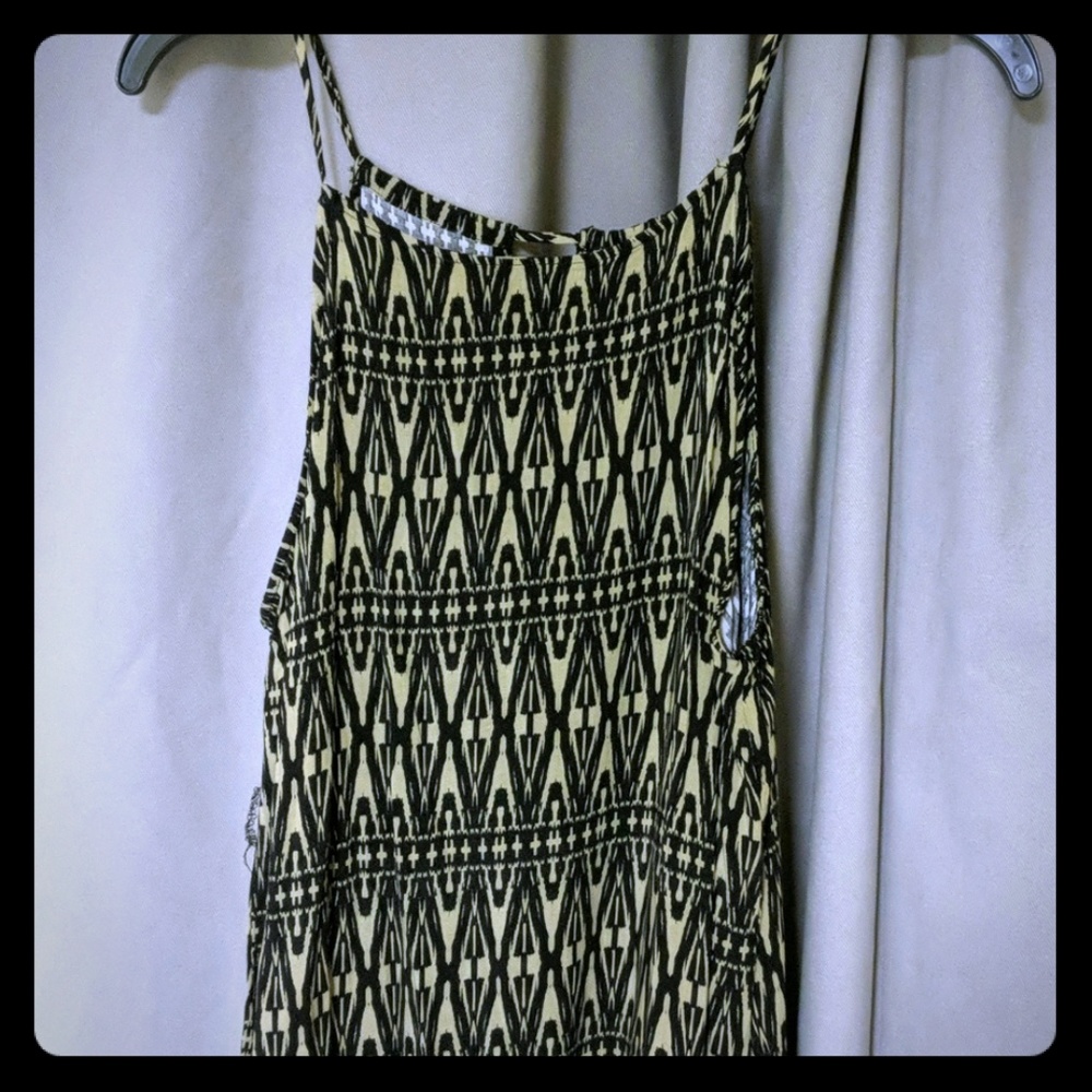 Tribal patterned maxi dress